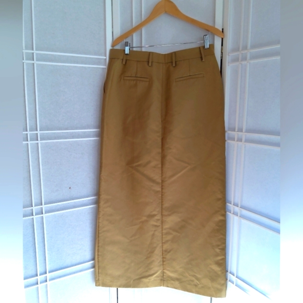 The Frankie Shop Tan Chinos Skirt Versatile Style - Picture 4 of 6